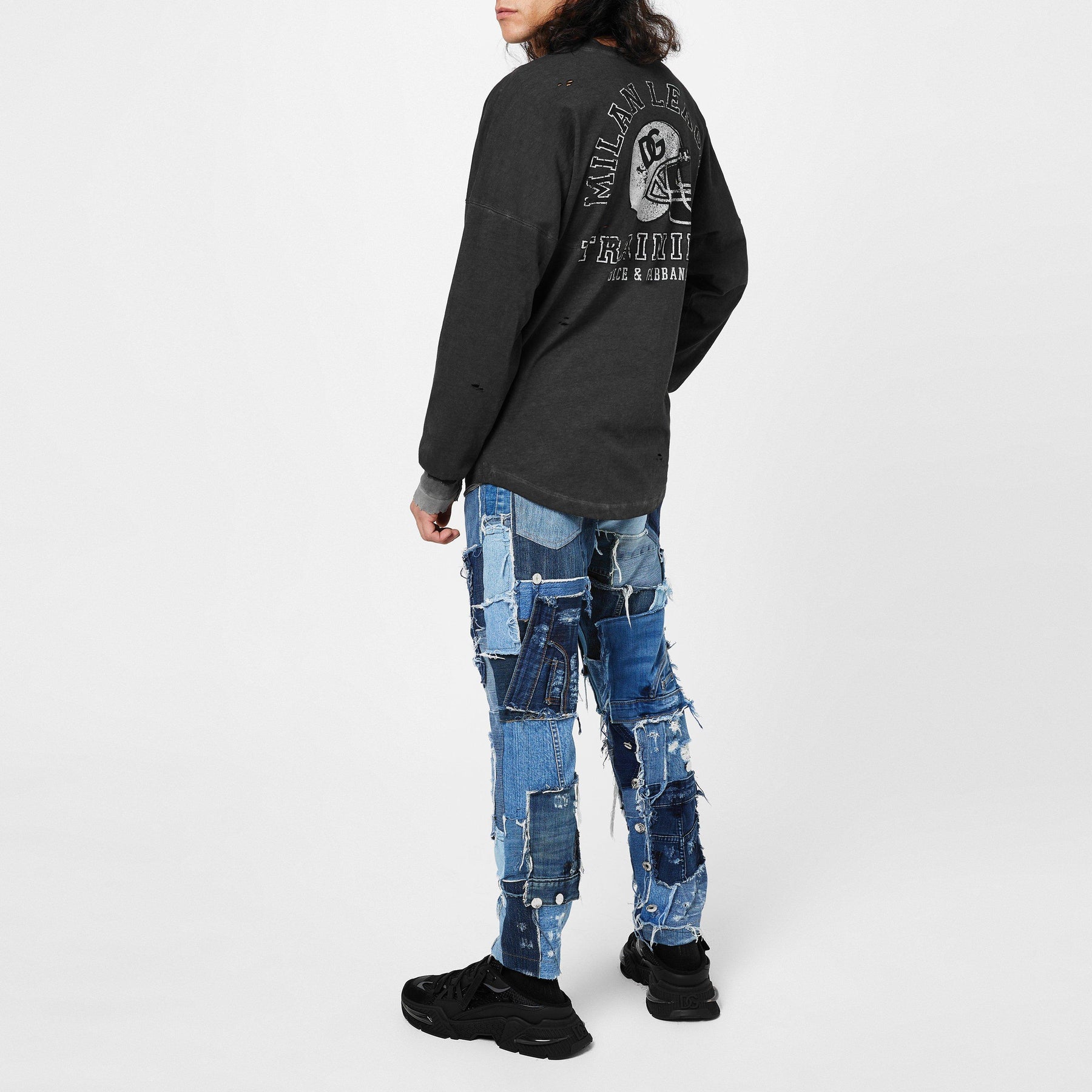 Graphic-Print Long-Sleeve Top