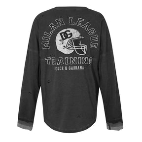 Graphic-Print Long-Sleeve Top