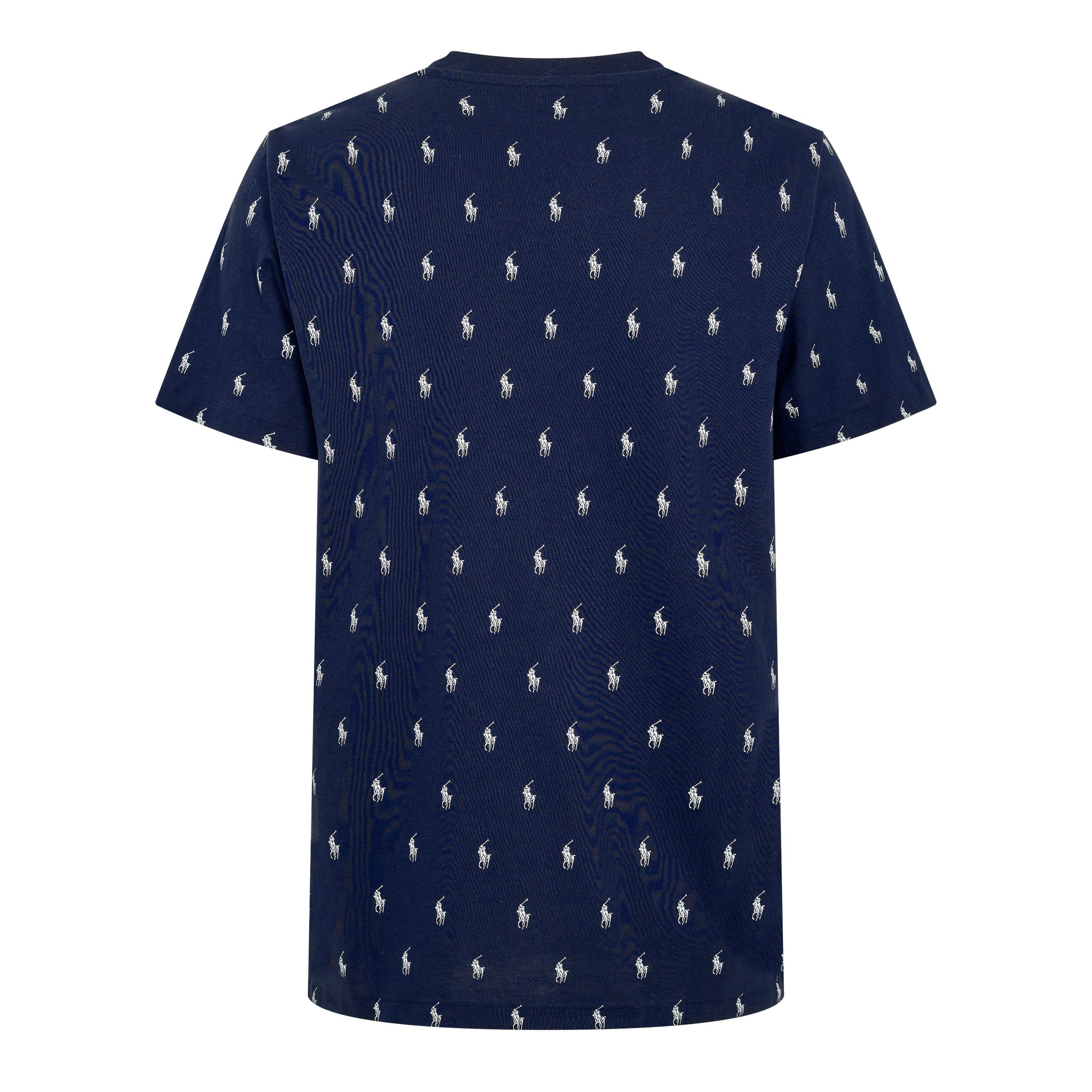 All Over Pony Cotton Short Sleeve T-Shirt