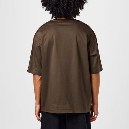 Embroidered Curb Trimmed T-Shirt