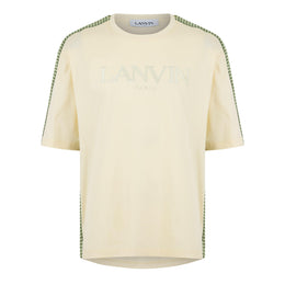 Embroidered Curb Trimmed T-Shirt