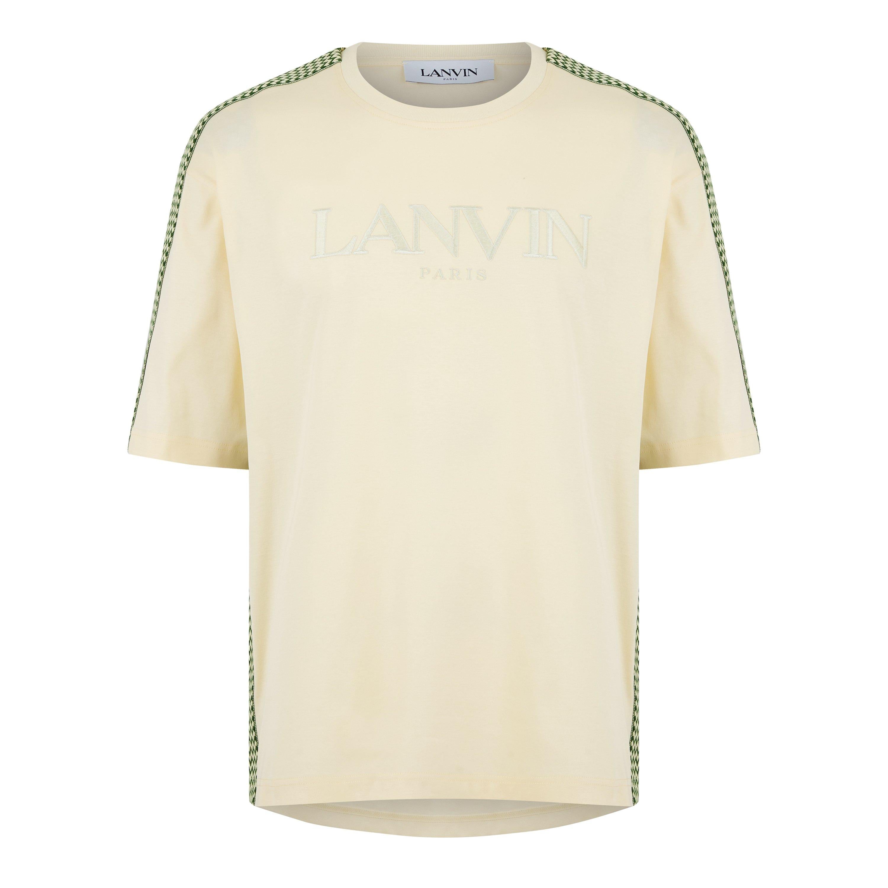 Embroidered Curb Trimmed T-Shirt