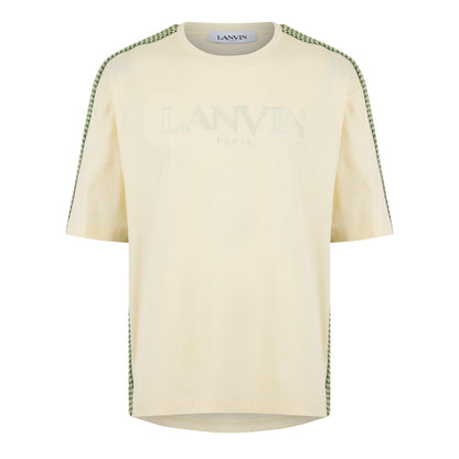 Embroidered Curb Trimmed T-Shirt