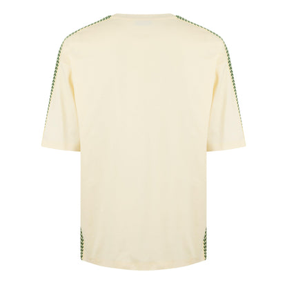 Embroidered Curb Trimmed T-Shirt