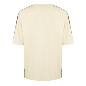 Embroidered Curb Trimmed T-Shirt