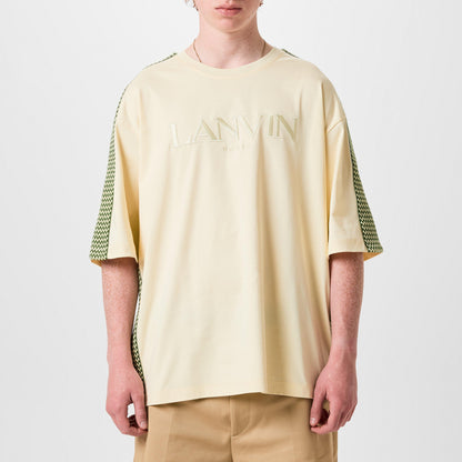Embroidered Curb Trimmed T-Shirt