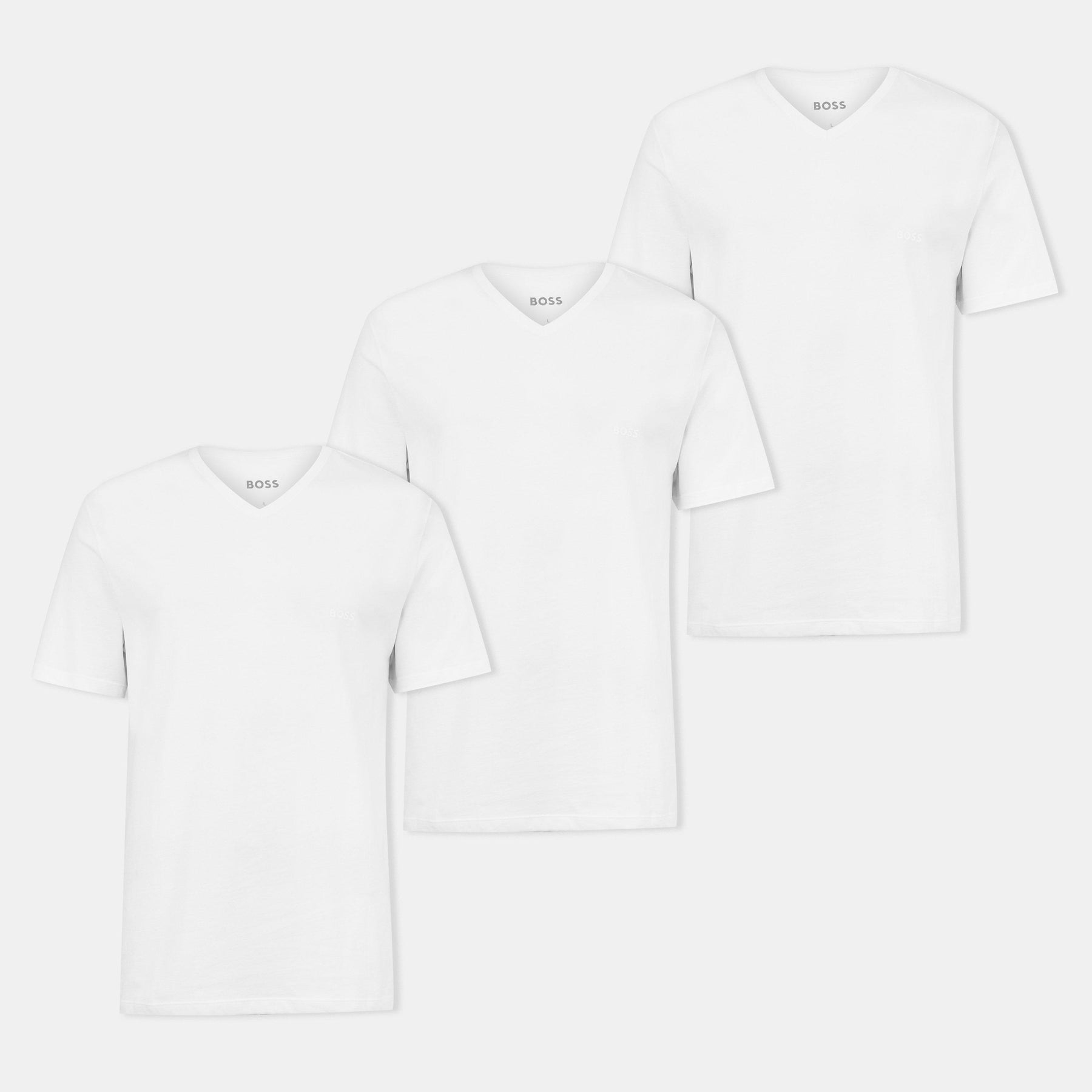 V-neck 3-Pack T-Shirts, Soft Breathable Fabric