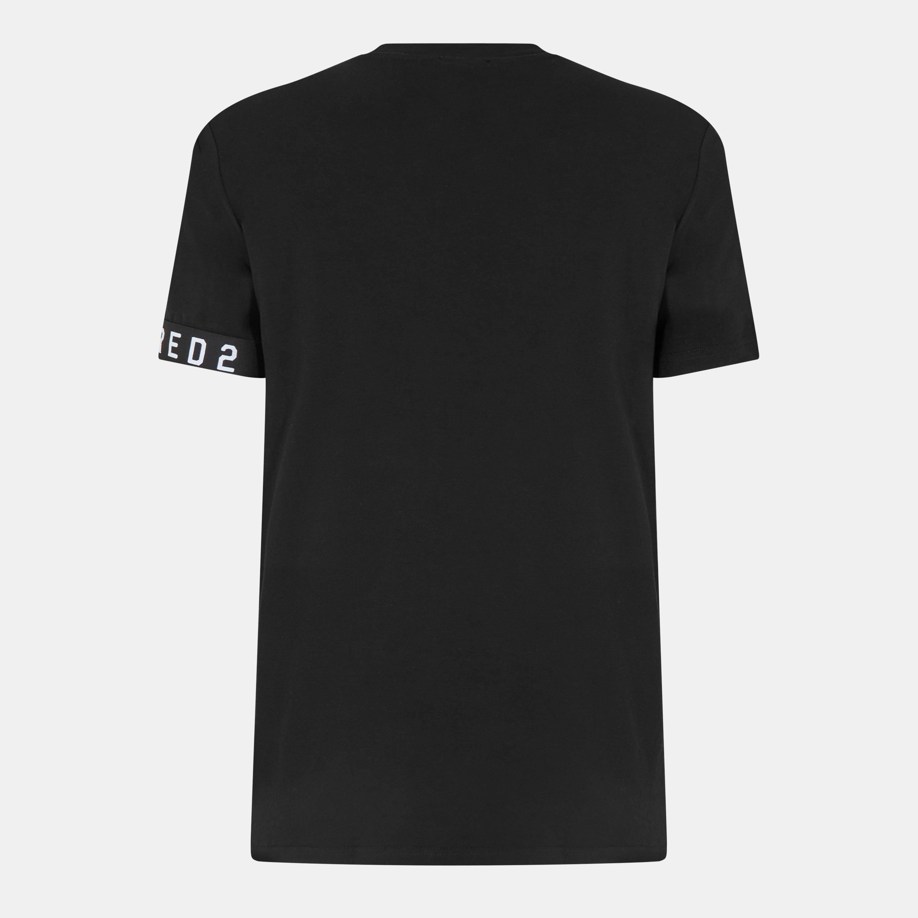 DSQ Band Logo Slim Fit T-Shirt