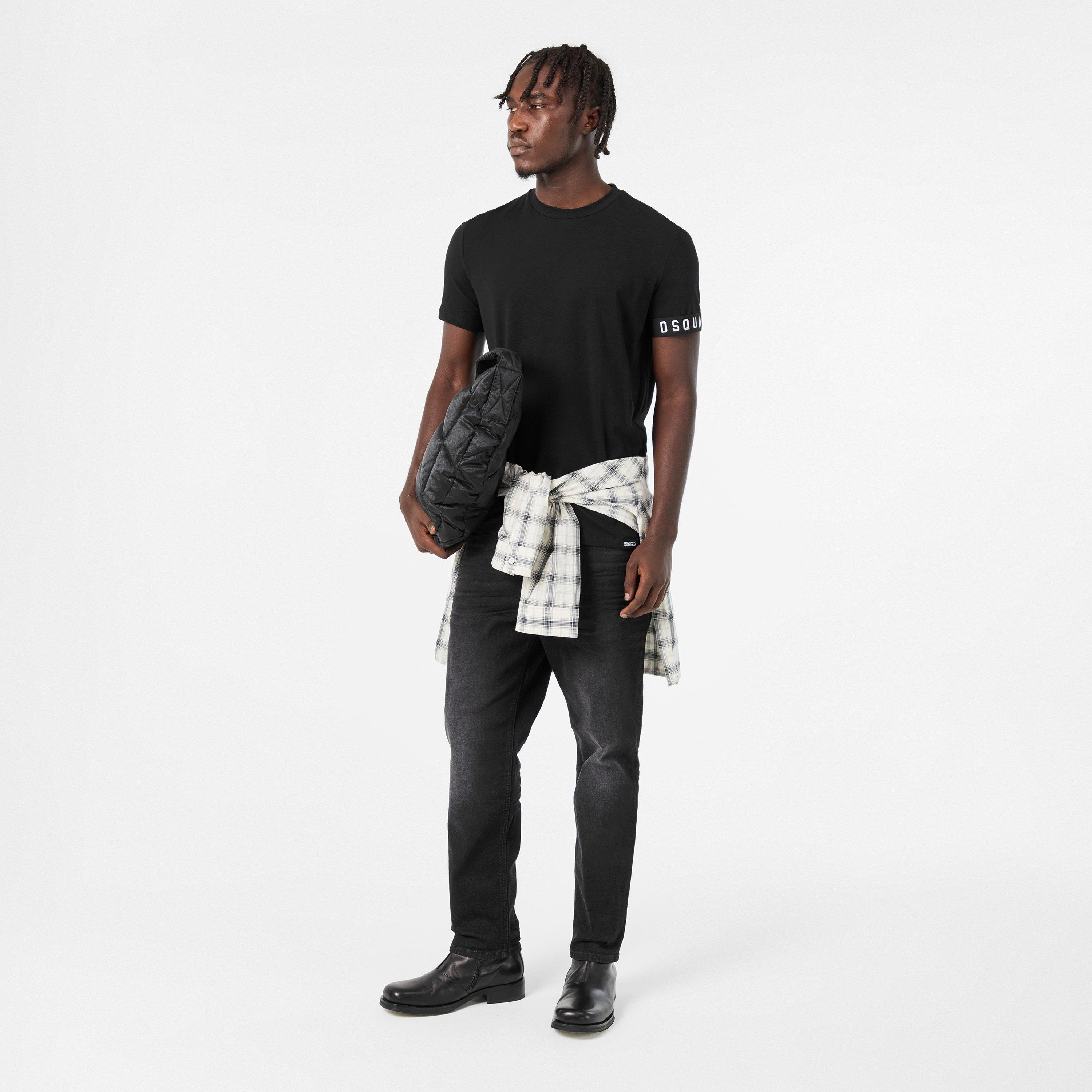 DSQ Band Logo Slim Fit T-Shirt