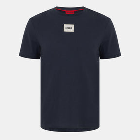 Metallic Badge Cotton T-Shirt