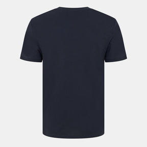 Metallic Badge Cotton T-Shirt
