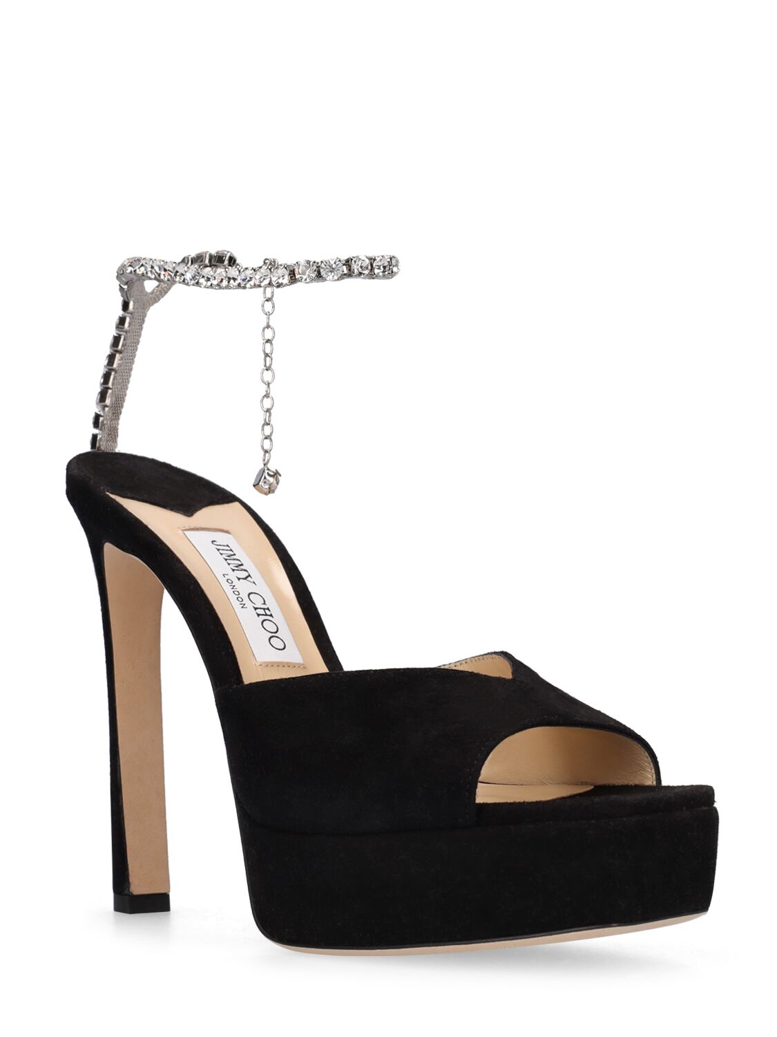 Jimmy Choo Jimmy Choo 125mm Saeda suede platform sandals - Size: UK 5 Heels | Shop From The Mirage