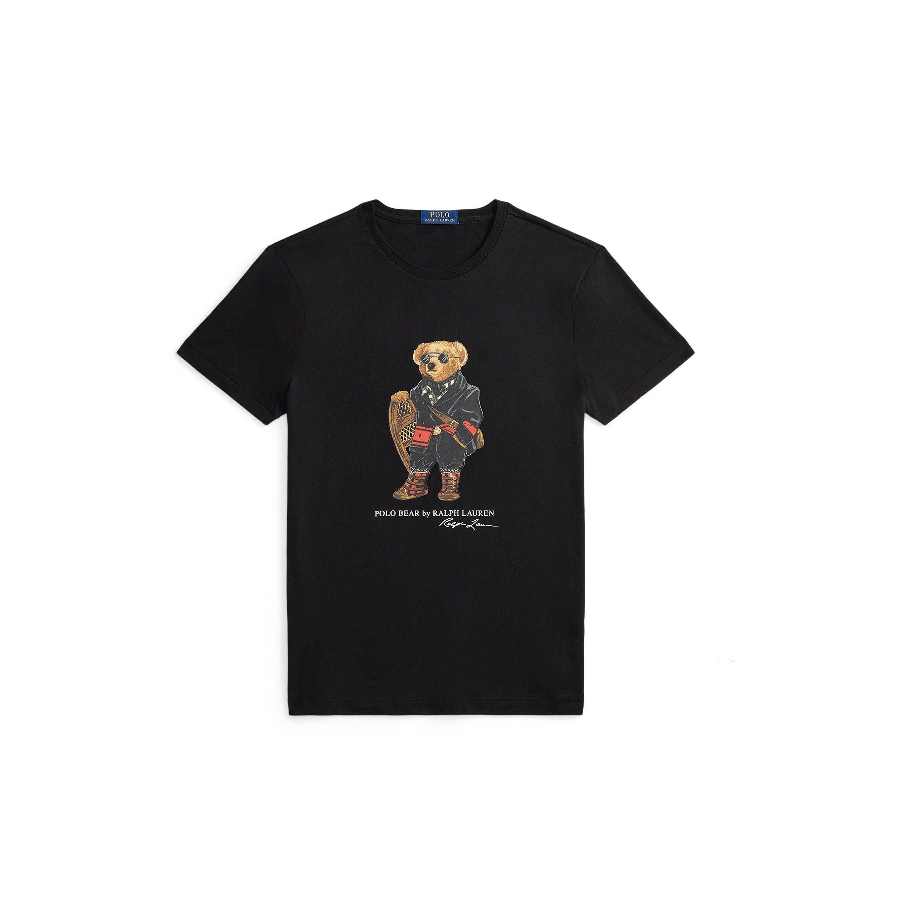 Ski Bear Embroidered T-Shirt