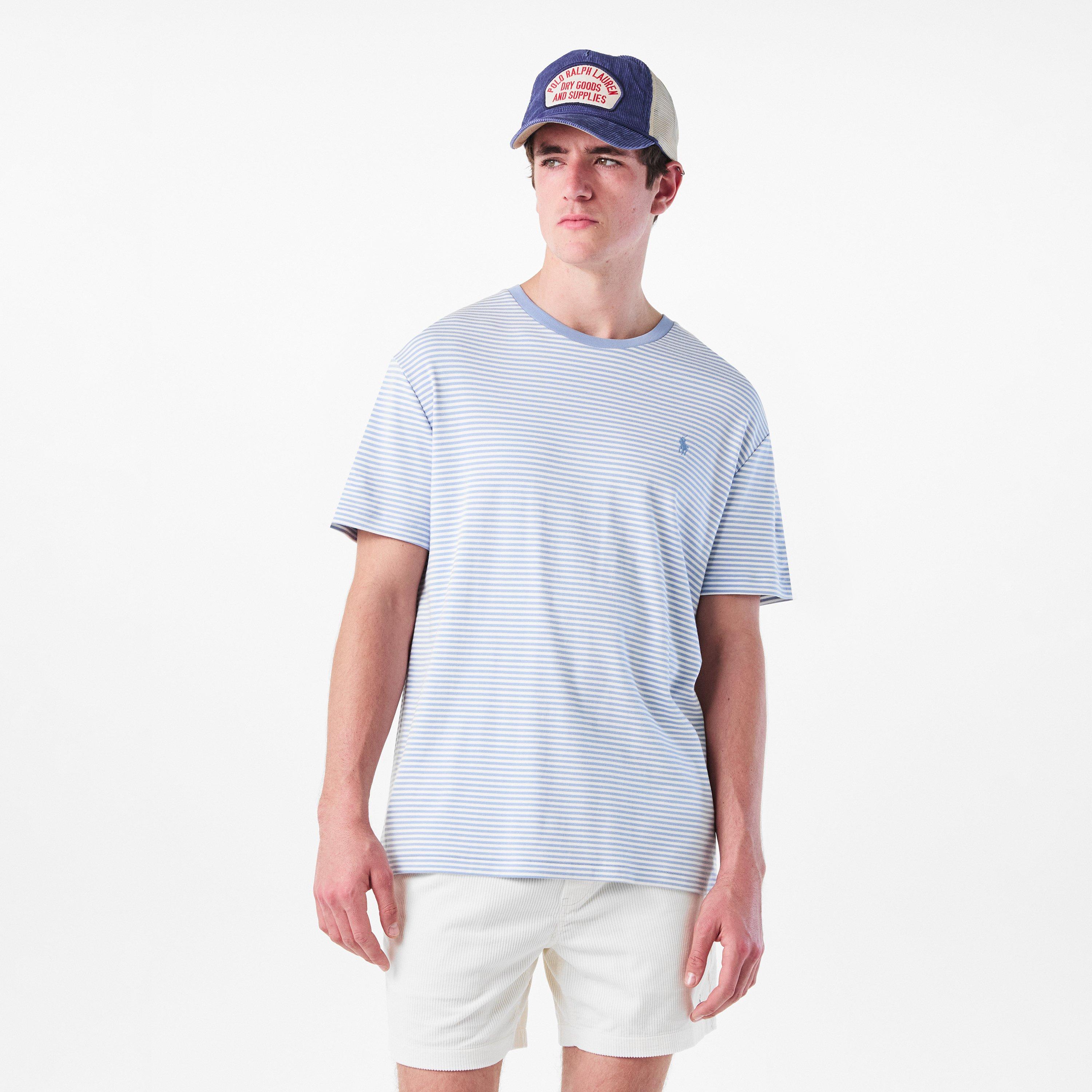 Classic Fit Striped Soft Cotton T-Shirt