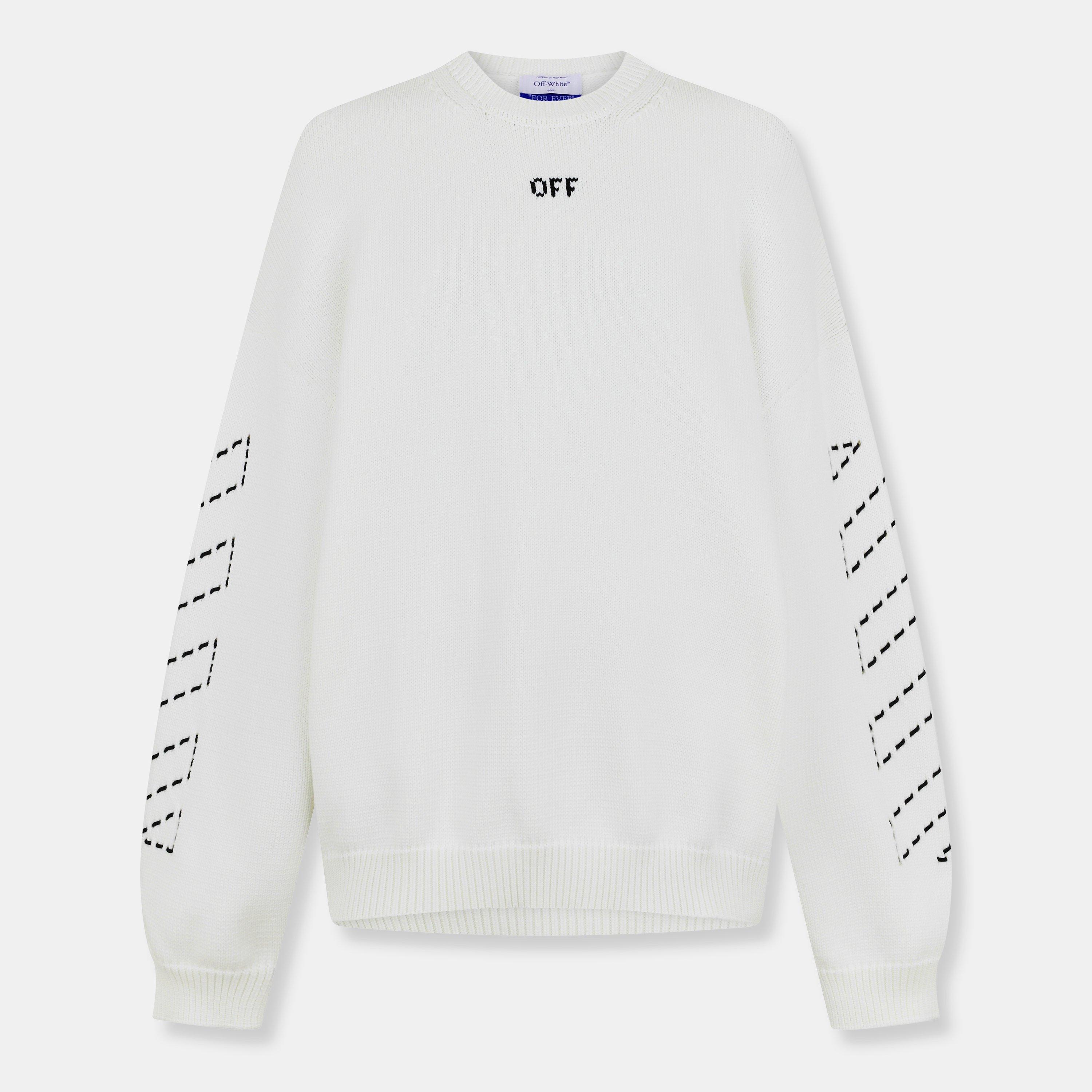 Arrows Cotton Long Sleeve Crew Neck Sweatshirt