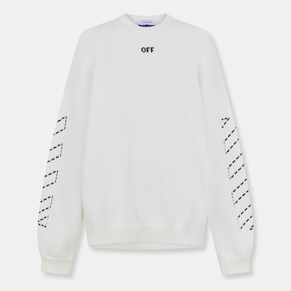 Arrows Cotton Long Sleeve Crew Neck Sweatshirt