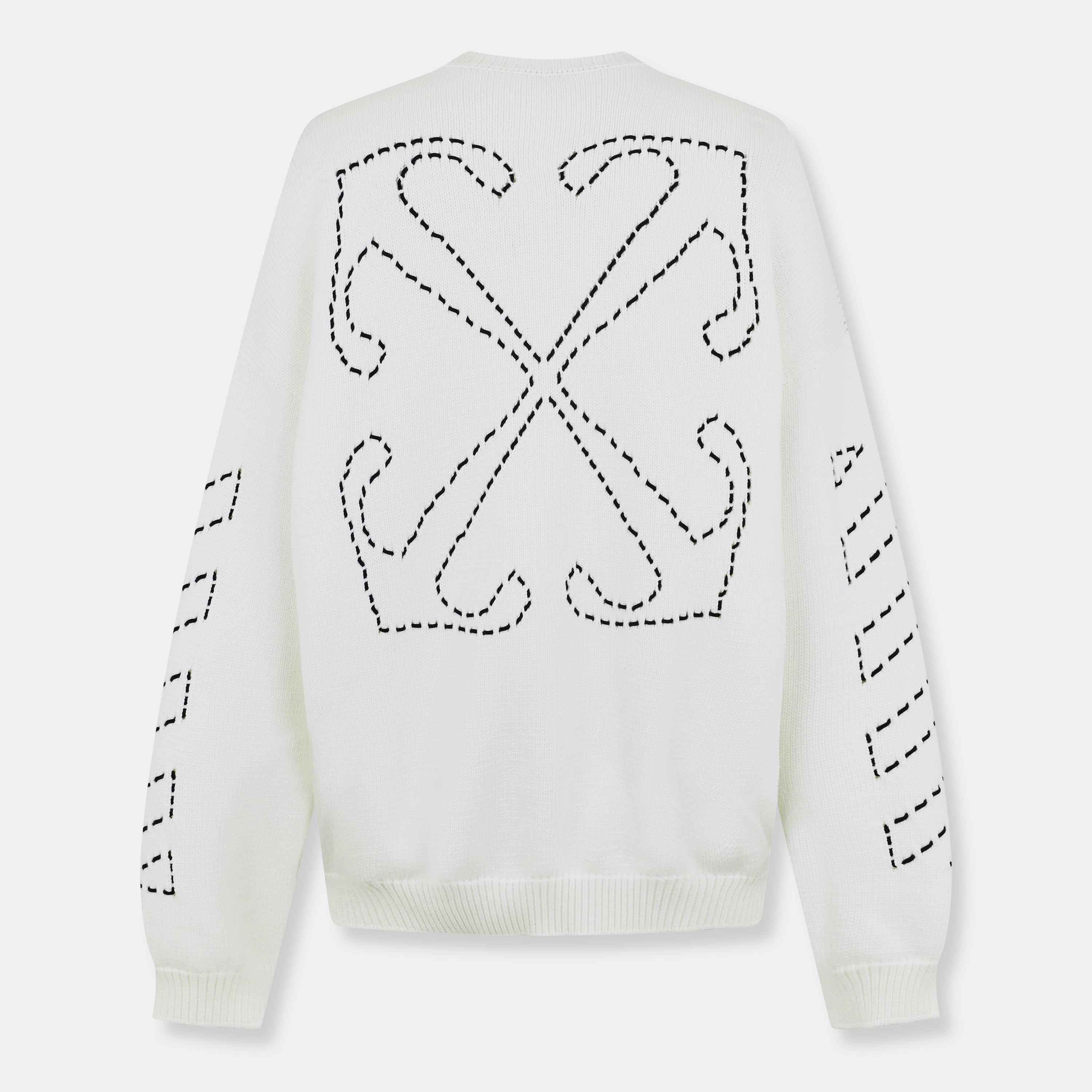 Arrows Cotton Long Sleeve Crew Neck Sweatshirt