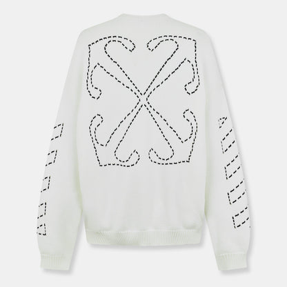 Arrows Cotton Long Sleeve Crew Neck Sweatshirt