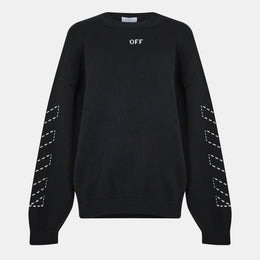 Arrows Cotton Long Sleeve Crew Neck Sweatshirt
