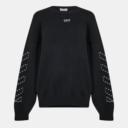 Arrows Cotton Long Sleeve Crew Neck Sweatshirt