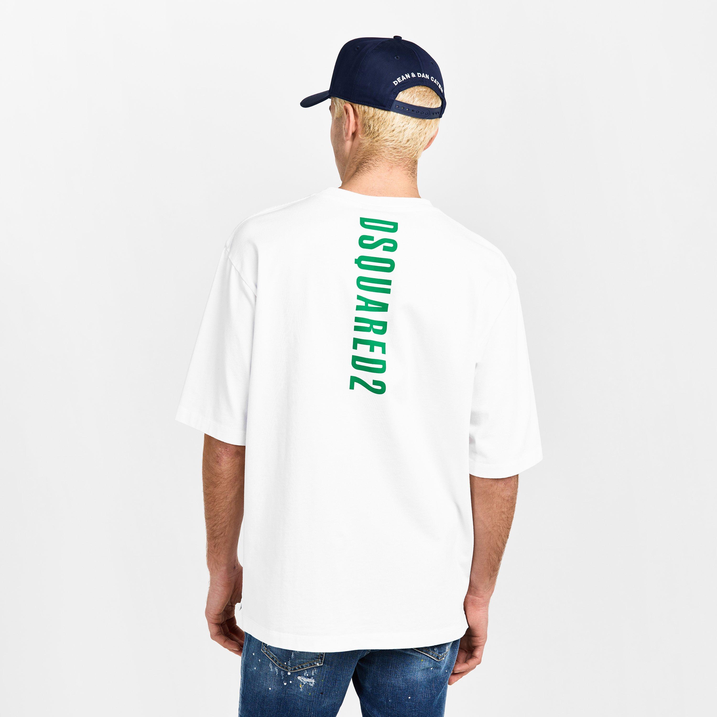 DSQ Bk Logo Oversized T-Shirt