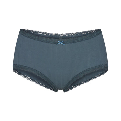 Lightweight Cotton Pointelle Lace Boy Short