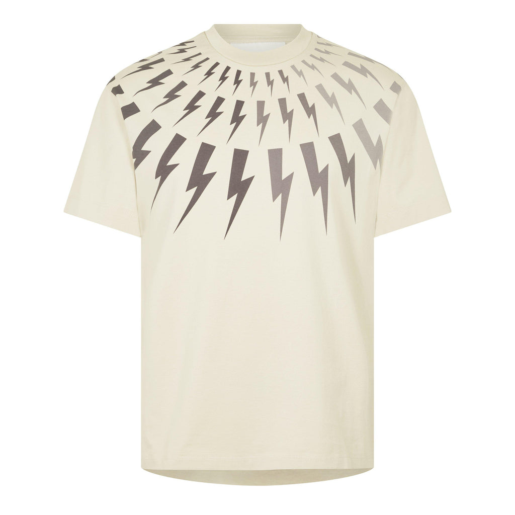 Thunderbolt Print Cotton T-Shirt