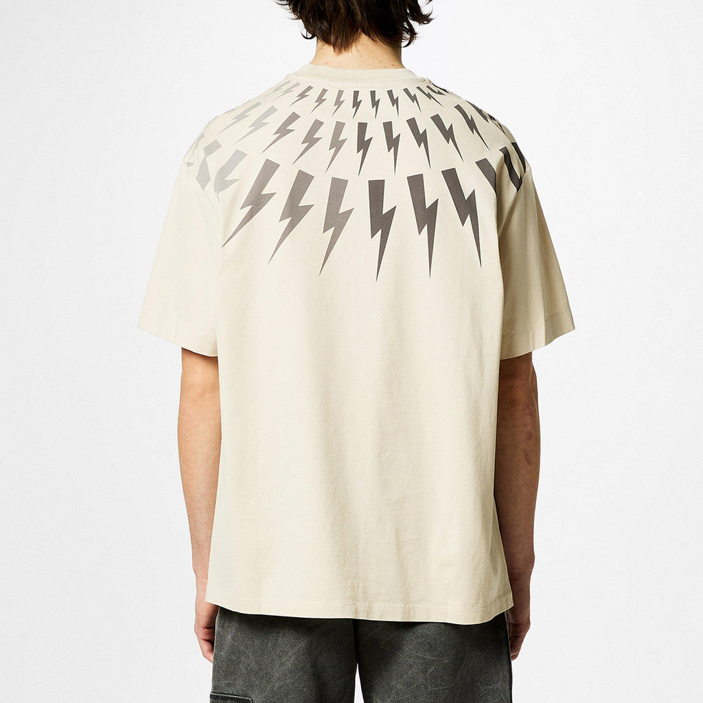 Thunderbolt Print Cotton T-Shirt