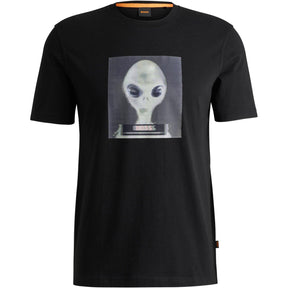 Cotton Jersey Alien T-Shirt