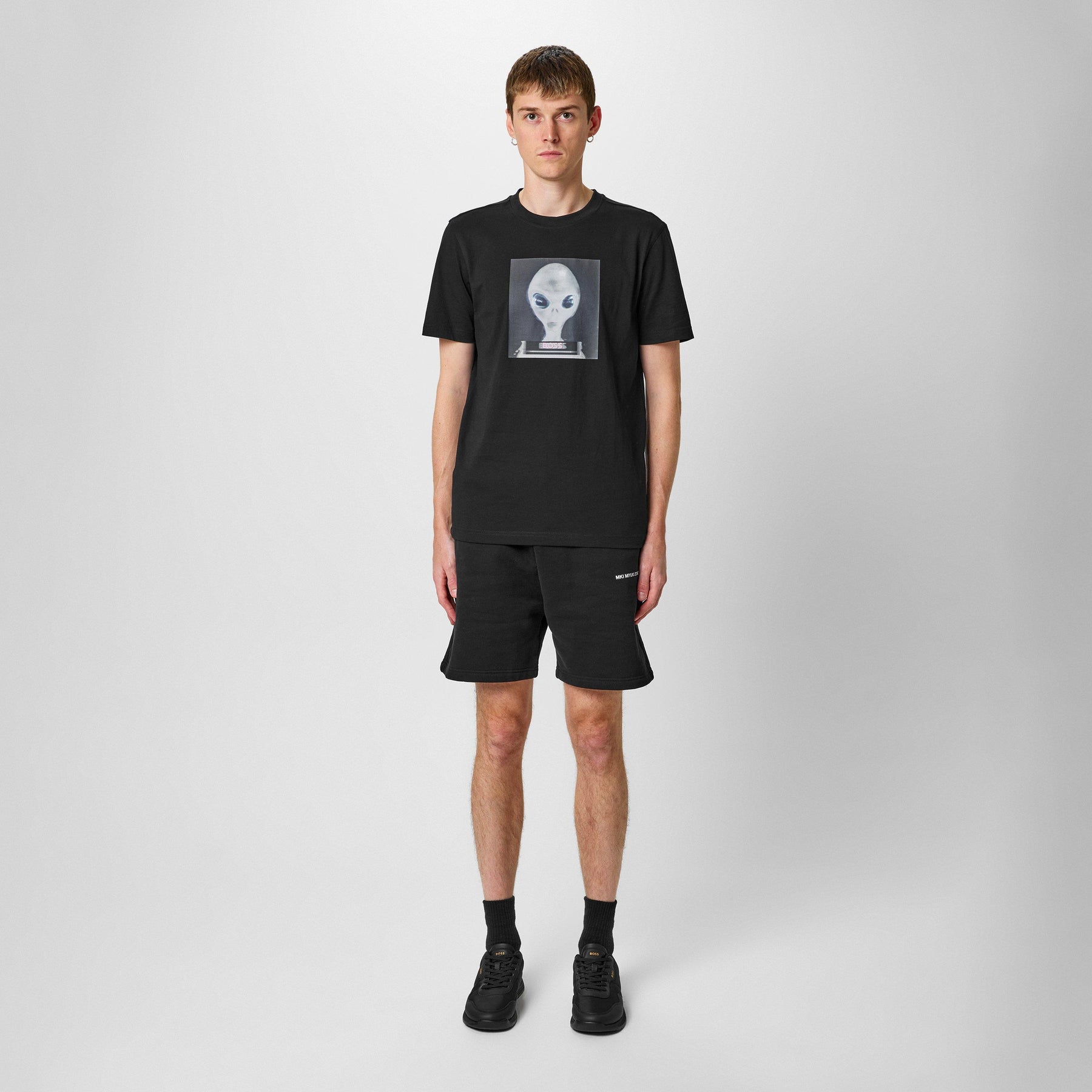 Cotton Jersey Alien T-Shirt