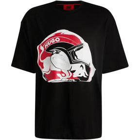 Oversized Fit Racing Print T-Shirt