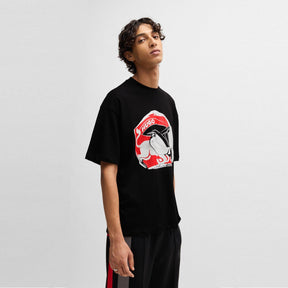 Oversized Fit Racing Print T-Shirt