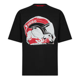 Oversized Fit Racing Print T-Shirt