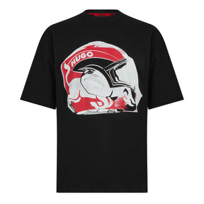Oversized Fit Racing Print T-Shirt
