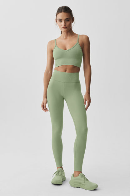 Seamless Modal Ribbed High-Waist 7/8 Legging