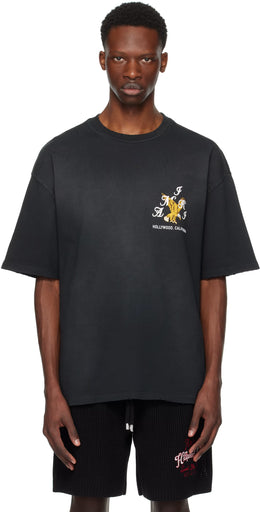 Black 'AMIRI' Eagle Oversized T-shirt