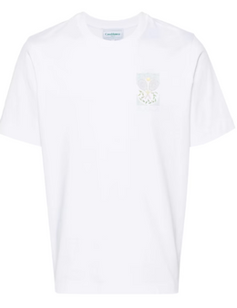 Casablanca Logo Print Crewneck T-shirt