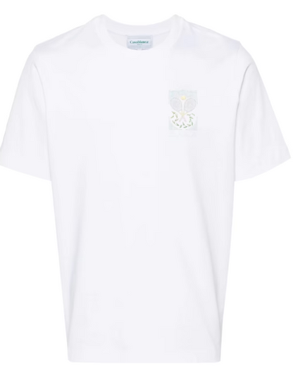 Casablanca Logo Print Crewneck T-shirt