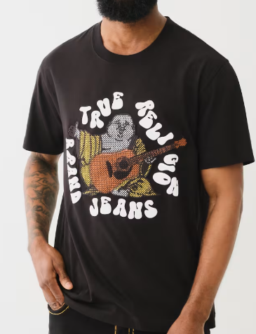 CROSS STITCH HIPPIE BUDDHA TEE