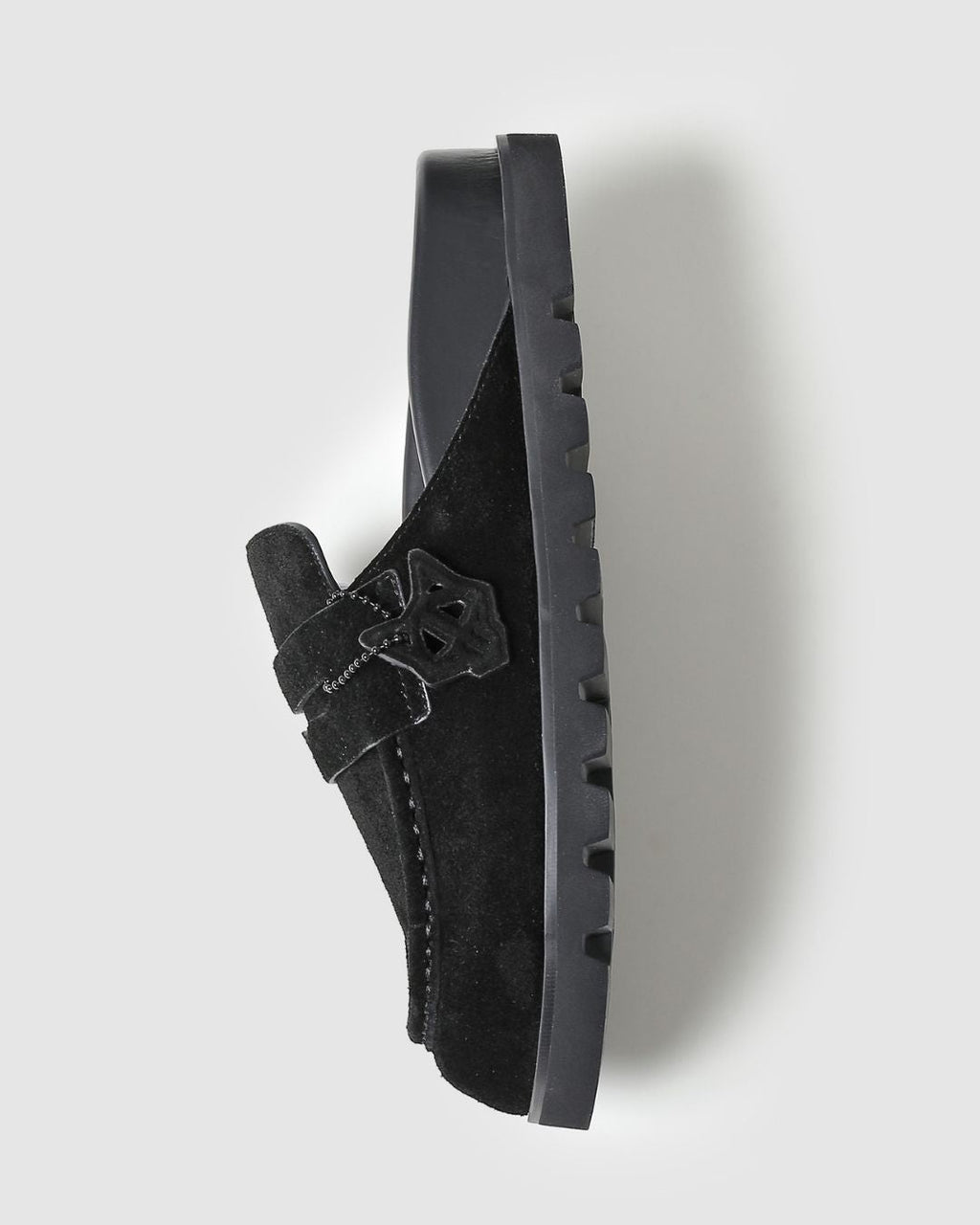 Cordless Black Hairy Cow Suede