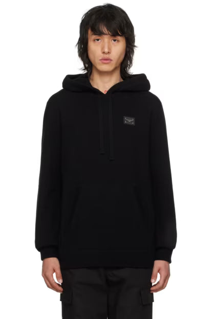 Dolce&Gabbana Black Plaque Hoodie