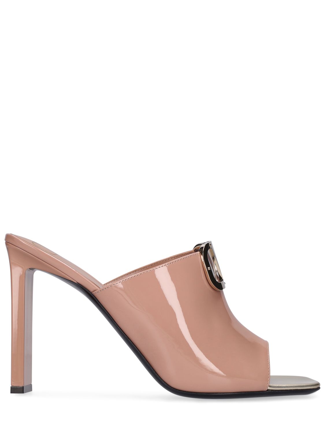 Valentino Garavani 100mm Vlogo patent leather sandals