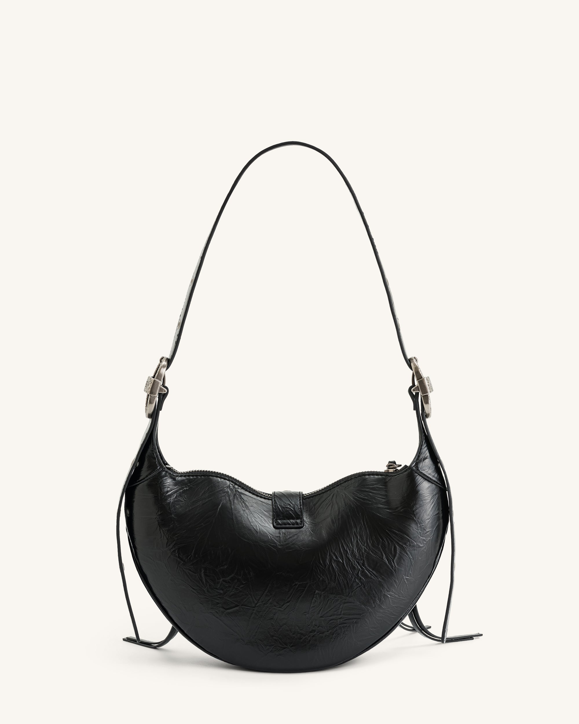 Tessa Crushed Shoulder Bag - Brown