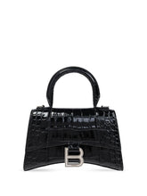 Black Hourglass Mini Satchel Bag