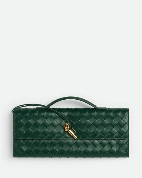 BOTTEGA VENETA Andiamo Top Handle Long Clutch