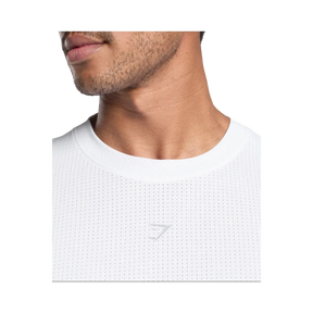 Gymshark Running T Shirt Slim Fit White
