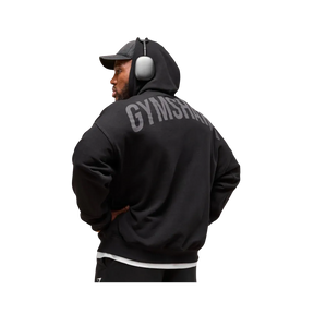 Gymshark Power Zip Up Hoodie Oversized Fit Black