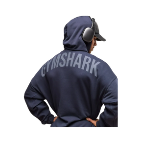 Gymshark Power Hoodie Oversized Fit Heavy Blue