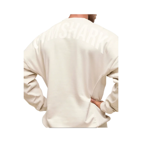Gymshark Power Crew Oversized Fit Oat White