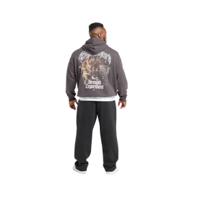Gymshark Strength Department Animal Oversized Hoodie Greyed Purple